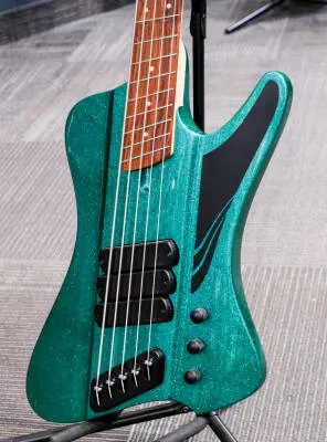 Dingwall Guitars - D-Roc Standard 5-String Electric Bass - Gloss Metalflake Aquamarine 2